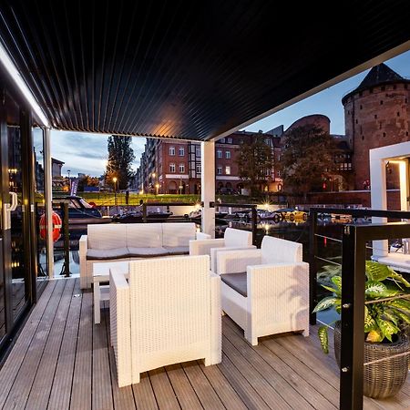 Domy Na Wodzie - La Mare Motlava Houseboats With Sauna By Downtown Apartments กดัญสก์ ภายนอก รูปภาพ