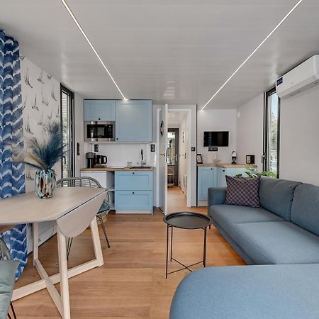 Domy Na Wodzie - La Mare Motlava Houseboats With Sauna By Downtown Apartments กดัญสก์ ภายนอก รูปภาพ