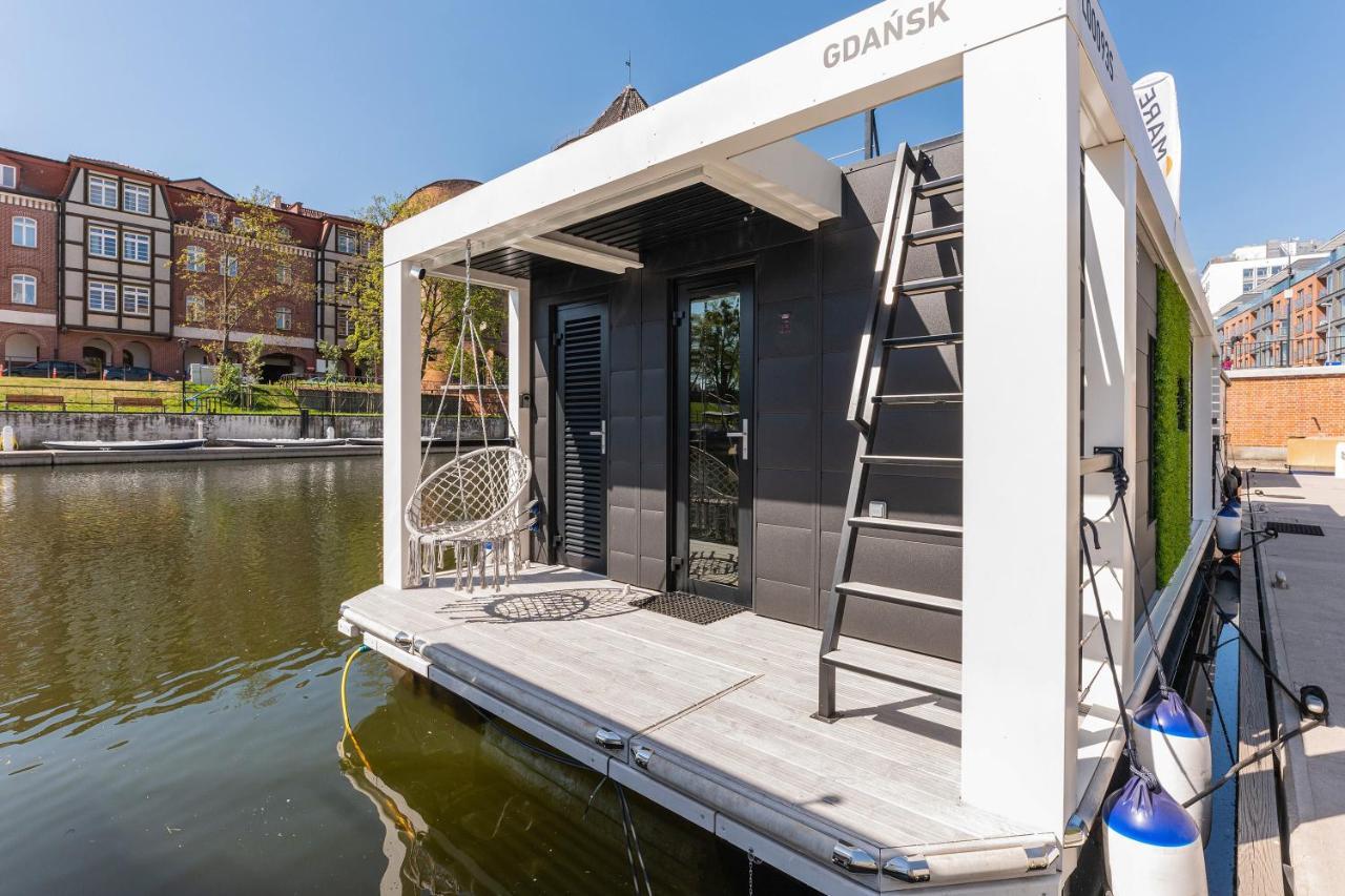 Domy Na Wodzie - La Mare Motlava Houseboats With Sauna By Downtown Apartments กดัญสก์ ภายนอก รูปภาพ