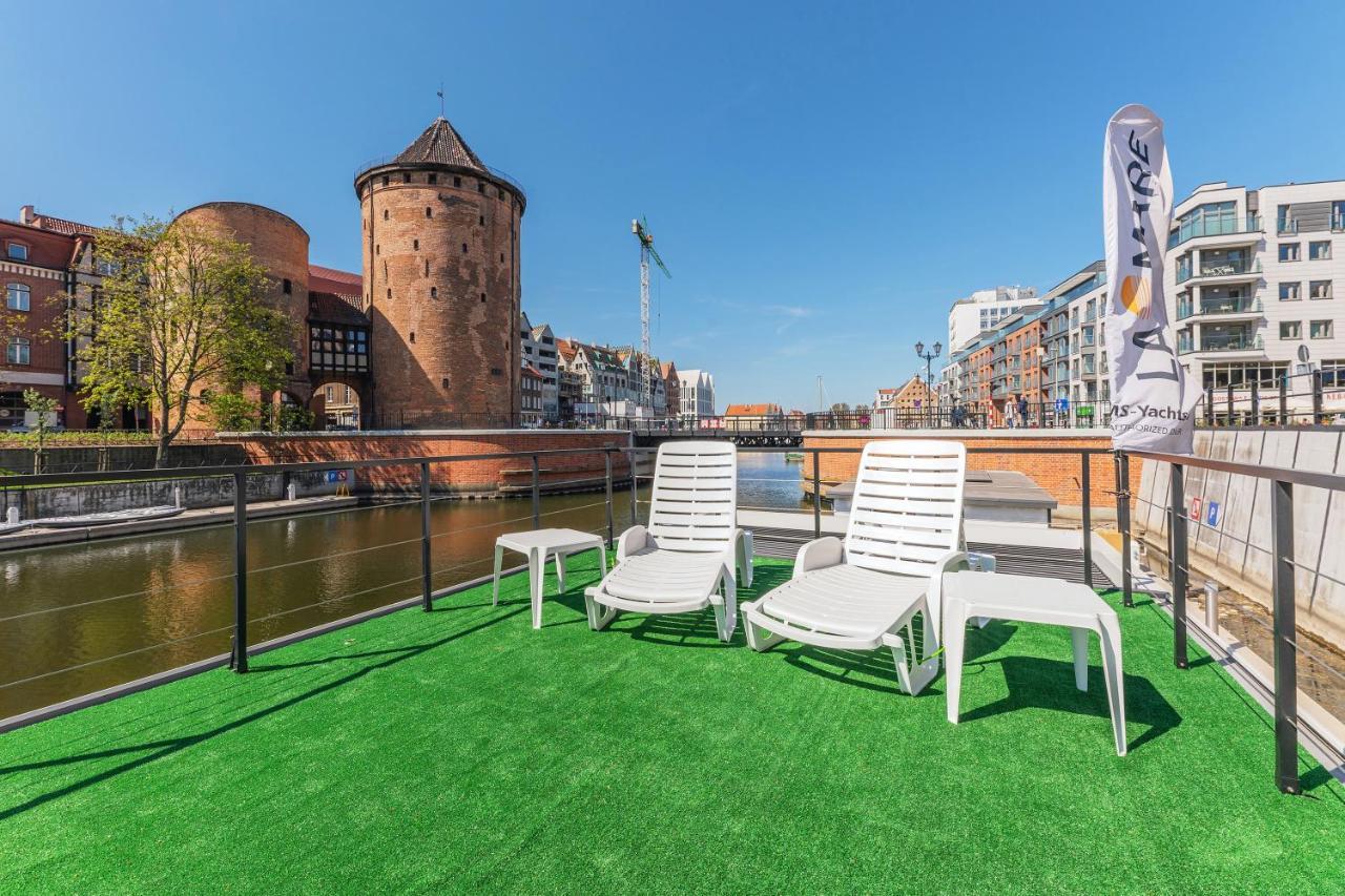 Domy Na Wodzie - La Mare Motlava Houseboats With Sauna By Downtown Apartments กดัญสก์ ภายนอก รูปภาพ