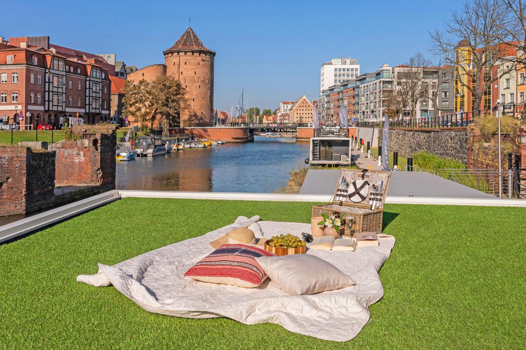 Domy Na Wodzie - La Mare Motlava Houseboats With Sauna By Downtown Apartments กดัญสก์ ภายนอก รูปภาพ